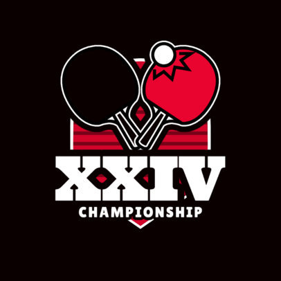 Ping Pong Logo Maker for Table Tennis Championships
