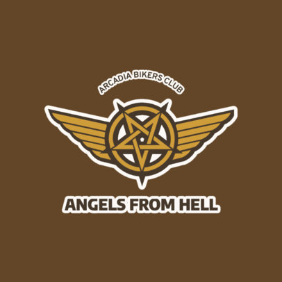 Edgy Bar Logo Maker for Bikers 