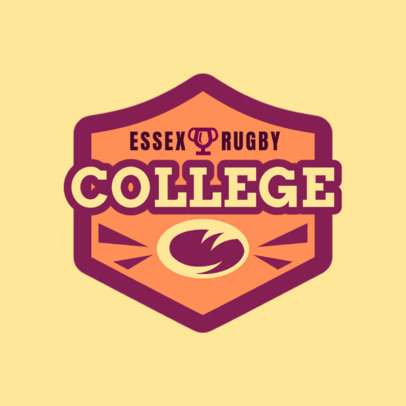 Rugby Logo Maker for a College Rugby Team