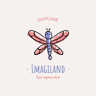 Daycare Logo Maker with a Firefly Clipart
