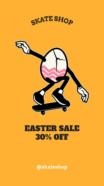 Instagram Story Template for an Easter Day Sale