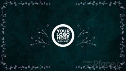 Intro Maker for a Logo Animation Video with Hand Drawn Floral Designs 1340
