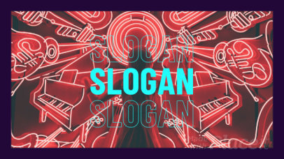 Modern Slideshow Video Maker Featuring Animated Text and Images for Musicians