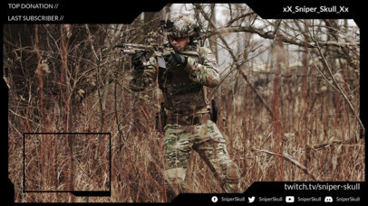 Twitch Overlay Maker with Live Cam Frame 1247 