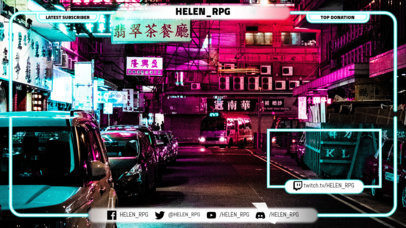 Twitch Overlay Maker with Webcam Frame 1246