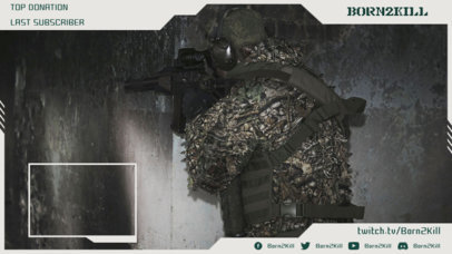 Twitch Overlay Template with Live Webcam Frame 1247b