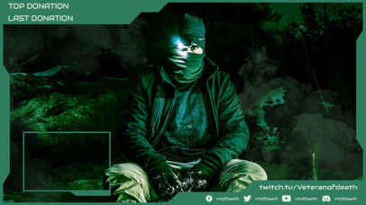 Twitch Overlay Maker with a Webcam Frame in the Corner for Streamers 1247e