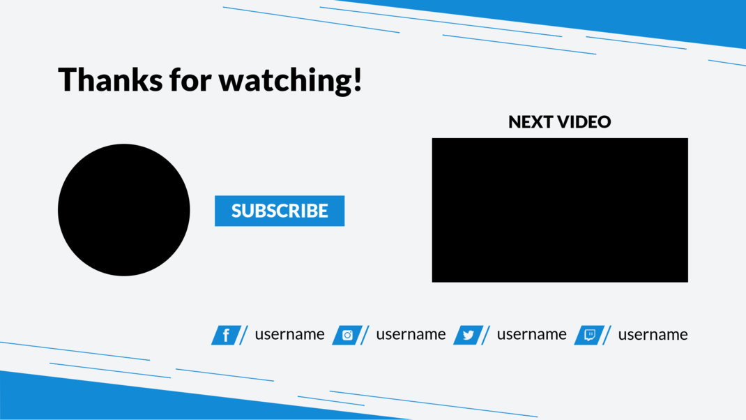 YouTube End Card gaming templates Placeit
