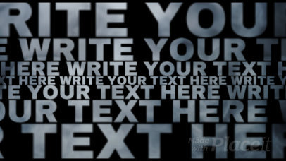 Intro Video Maker with Cool Overcrowding Text 1608