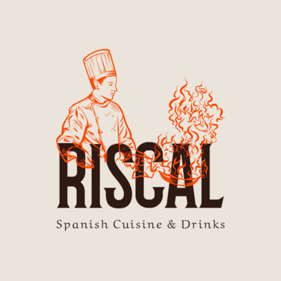 Logo Generator for an Elegant Spanish Kitchen Restaurant