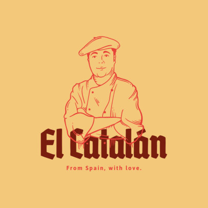Minimalistic Logo Maker for a Traditional Spanish Restaurant 