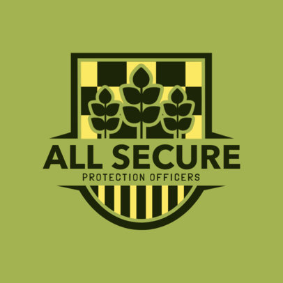 Monochromatic Logo Generator for a Professional Security Company