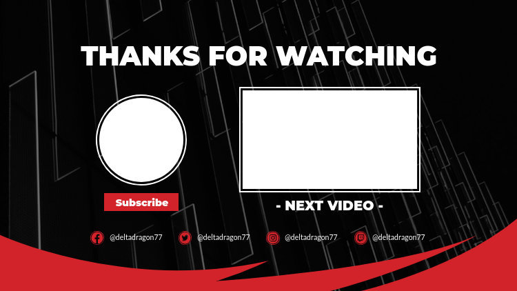 Youtube End Screen with Abstract Frame Textures