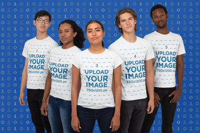 T-Shirt Mockup Featuring an eSports Team