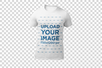 Ghosted T-Shirt Mockup Standing Facing Front 26966