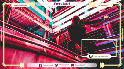 Twitch Overlay Template for Live Feeds 1246b
