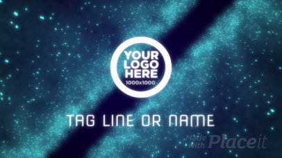 Intro Maker for a Logo Reveal with Particle Motion Graphics