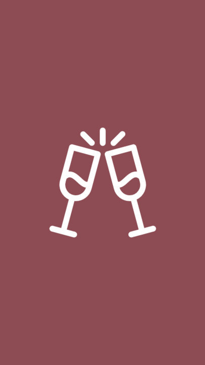 Minimalist Highlight Cover Maker with Wine Icon