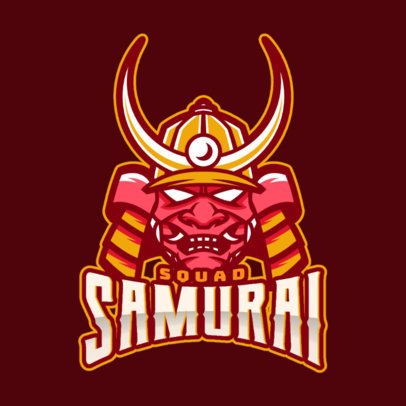 eSports Logo Maker With Samurai Clipart