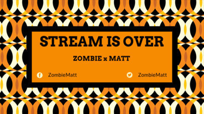 Overlay Template for a Twitch End Screen