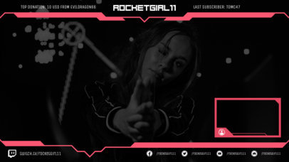 Moden Twitch Overlay Creator with Webcam Frame 1245b