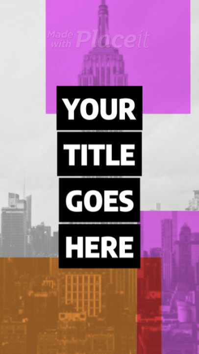 Simple Instagram Story Video Maker with Minimal Graphics Animations