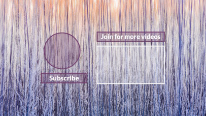 YouTube End Card Maker with a Trendy Background Design