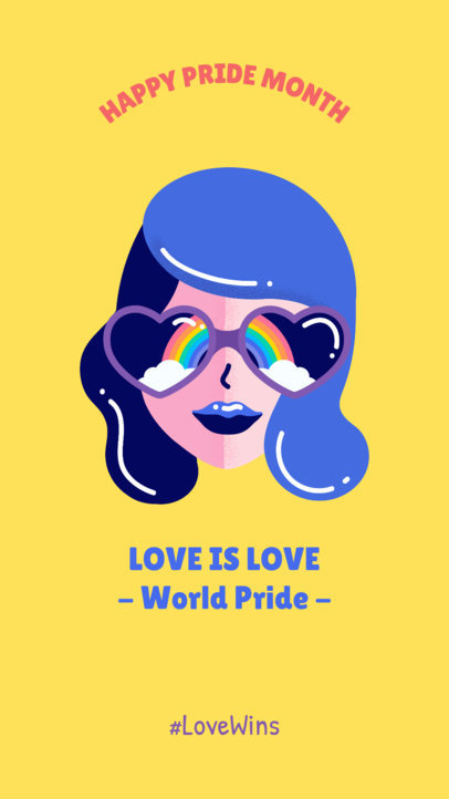 Cool LGBTQ Instagram Story Template for Pride Month 