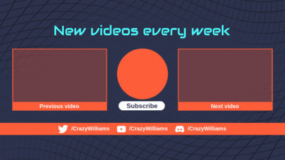 YouTube End Card Template Featuring More Videos Panels 1267b