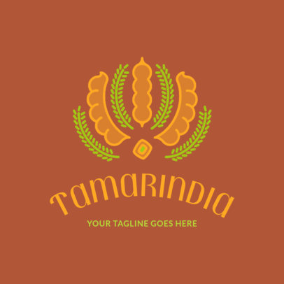 Simple Logo Maker for an Indian Food Restaurant
