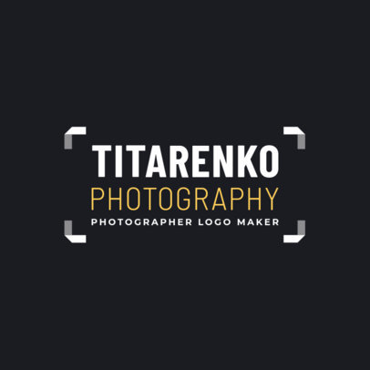 Stylish Logo Maker for an Independent Photographer