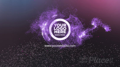 Logo Reveal Video Maker with Particle Animations 