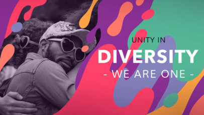 Youtube Thumbnail Design Template with a Diversity Theme