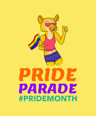 Cartoonish LGBTQ Pride Holiday T-Shirt Design