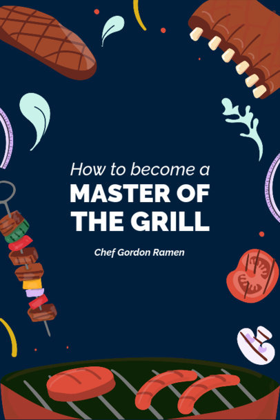 Recipe Book Cover Creator with an Illustrated Background