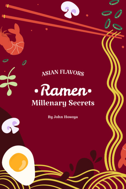 Cookbook Cover Maker for Asian Recipes
