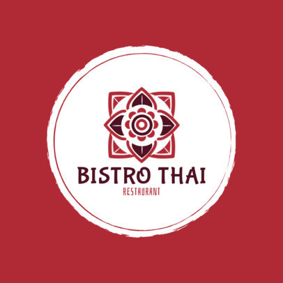 Thai Food Logo Maker for an Elegant Bistro Place 