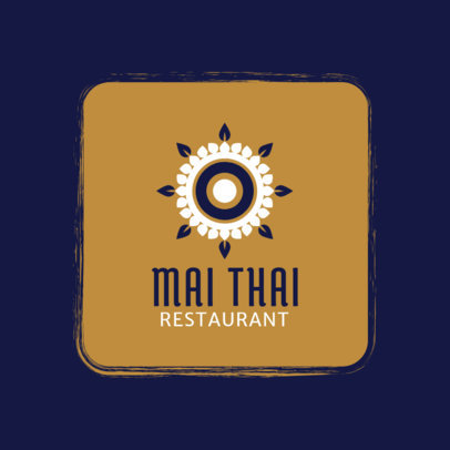 Simple Thai Restaurant Logo Generator 