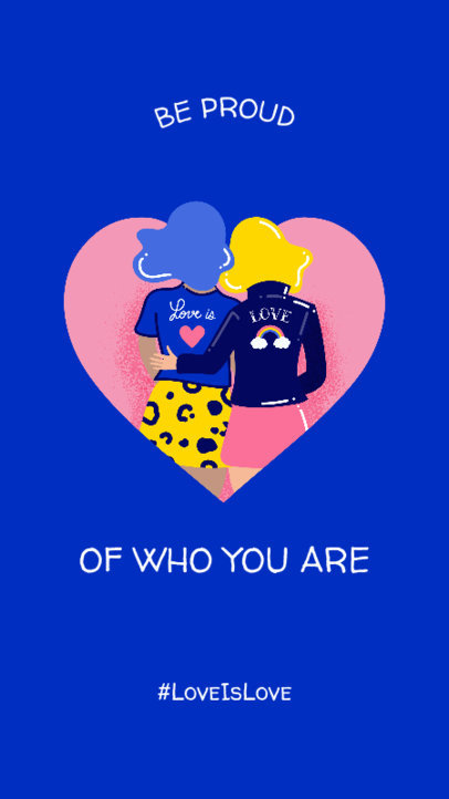 Cute LGBTQ Pride Instagram Story Template 