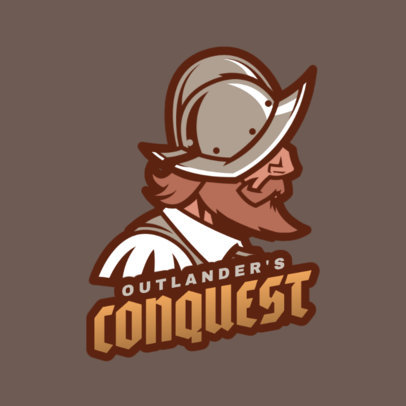 Gaming Logo Maker Featuring a Crusader 1847g