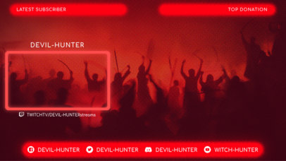 Cool Twitch Overlay Template for Gaming Live Streams 1242e