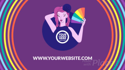Logo Reveal Video Maker with LGBTQ Pride Animated Characters 1198