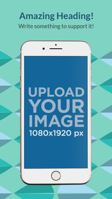 App Store Screenshot Mockup Featuring a Cool Design