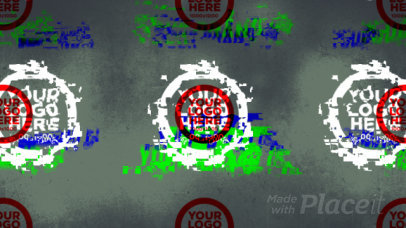 Intro Maker of a Logo Reveal Featuring a Grunge Glitch Effect 1516