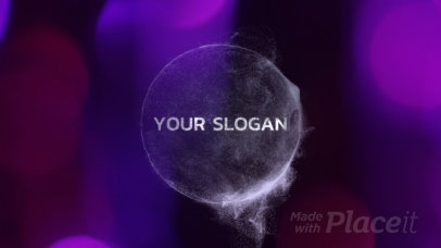 Intro Maker for a Logo Reveal with Spinning Particles Animation