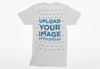 Flat Lay T-Shirt Mockup with a Single Color Background 7 el