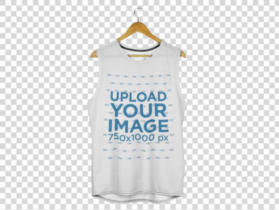 Tank Top Mockup of a Tank Top Over a Flat Background