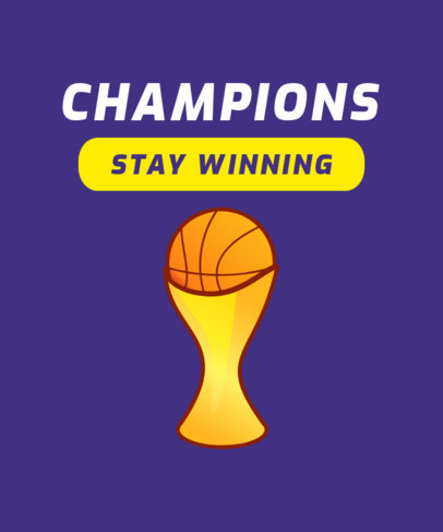 Basketball Fan T-Shirt Design Maker