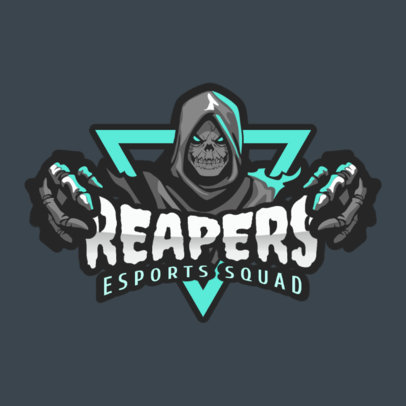 Gaming Logo Generator with a Reaper Cartoon Clipart