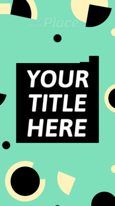 Instagram Story Video Maker with Sweeping Circle Motion Graphics 1328